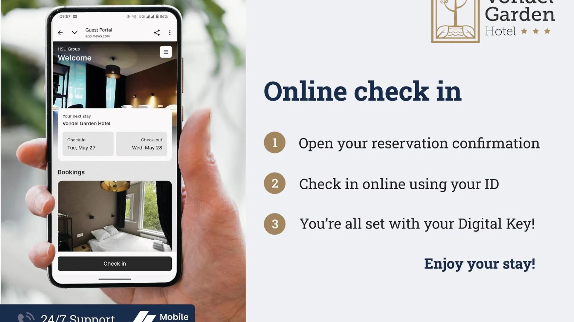 Hotel Vondel Garden - Digital Access Amsterdam
